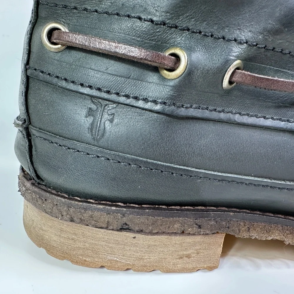 Frye Black Leather Lace Up Boots Men's Size 8 1/2 D